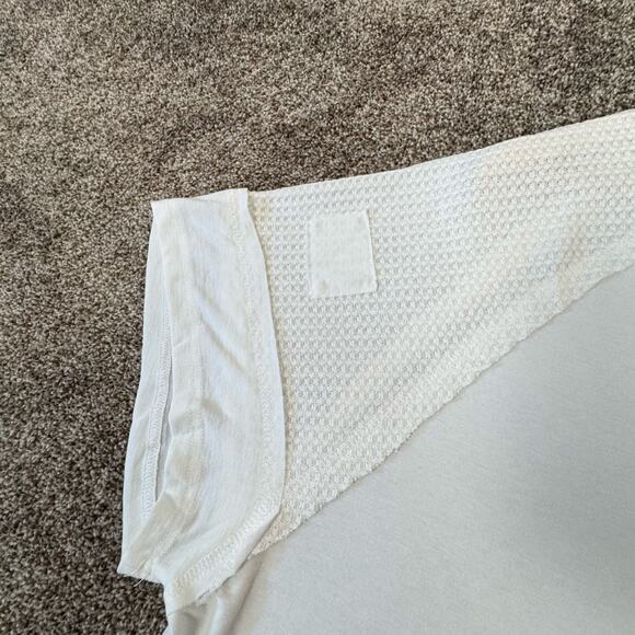 POL NWOT Women's Size Medium Oversized Waffle Knit Short Sleeve Raglan Top - Picture 5 of 9